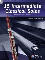 15 Intermediate Classical Solos (+CD) for bassoon and piano,   