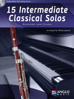 15 Intermediate Classical Solos (+CD) for bassoon and piano,   